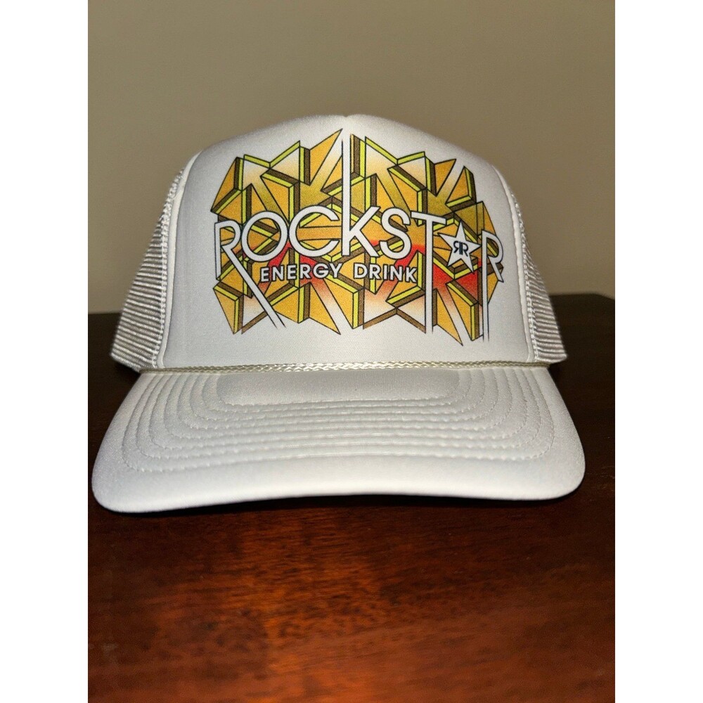 Rockstar Energy White Arrows Trucker Hat